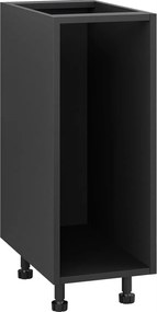 Korpusz fekete alsó konyhaszekrény 30/82 cargo tartozékokkal