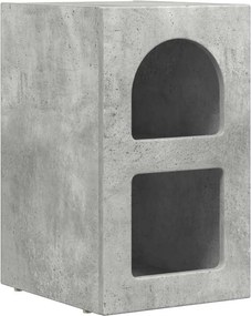 vidaXL Éjjeli asztal Beton Szürke 29,5 x 33,5 x 50 cm Faanyag