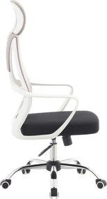 Irodai szék, szürke/fekete/fehér, TAXIS 2 NEW