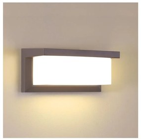 Brilagi - LED kültéri fali lámpa érzékelővel BRICKY LED/12W/230V barna IP54