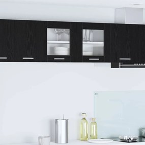 Függő szekrény Riga Fekete tölgy és fehér 80 x 31 x 40 cm