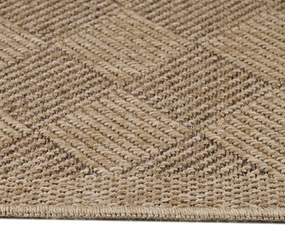 Fekete-natúr színű kültéri futószőnyeg 80x250 cm Dhaka – Ayyildiz Carpets
