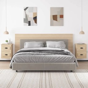 2 db sonoma tölgy falra szerelhető éjjeliszekrény 41,5x36x53 cm
