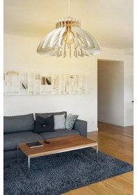 Csillár zsinóron 1xE27/60W/230V fehér átm. 39 cm