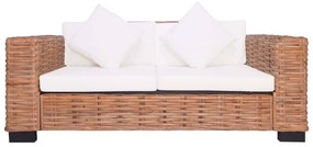 2 darabos természetes rattan kerti ülőgarnitúra