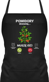 Csenget a paradicsom, mennem kell Konyhai Kötény Vicces Ajándék