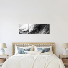 Kép - Hullámok festése (órával) (90x30 cm)