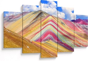 Kép - Rainbow Mountain, Peru (150x105 cm)