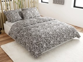 Poliészter-pamut ágynemű ORIENT POLY szürke Ágyneműhuzat mérete: 2 db 70 x 90 cm | 200 x 220 cm
