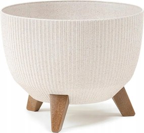 Rosa Eco virágcserép fehér