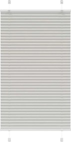 vidaXL pliszírozott redőny világosszürke 80x100 cm szövetszélesség