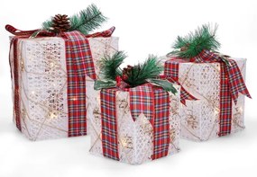 Brilagi - SZETT 3x LED Kültéri karácsonyi dekoráció LED/230V IP44 ajándékok