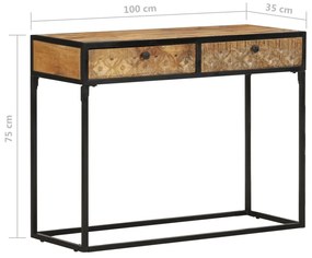 tömör mangófa tálalóasztal 100 x 35 x 75 cm