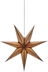 Barna fénydekoráció karácsonyi mintával ø 45 cm Glitter – Markslöjd