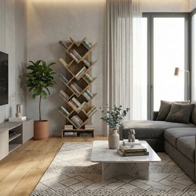 Polcrendszer, szürkésbarna tölgy, VEVEY