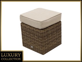 DEOKORK Rattan puff 40 x 40 cm BORNEO LUXURY (barna)