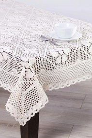 Pamut abrosz horgolt 559 kerek 160cm ekrü