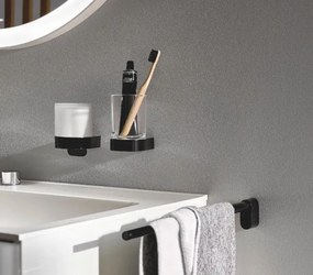 AREZZO design NORO üveg tartó pohár, fekete