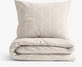 Goldea pamut ágyneműhuzat - geometriai vonalak lattén 140 x 200 és 70 x 90 cm