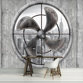 Fotótapéta - New York a propeller mögött (152,5x104 cm)