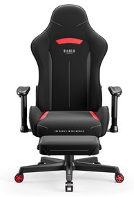 Diablo X-Starter szövet gamer szék Átlagos méret: Fekete-piros