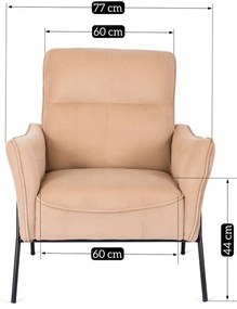 Fotel Bézs Színben. ALBERTO