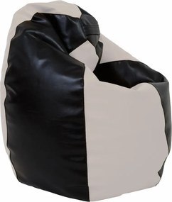 Mara babzsákfotel - műbőr - wenge/krém - 200 liter R