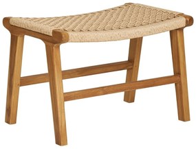 Natúr színű szőtt fotel lábtartóval Derby – House Nordic