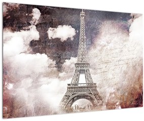 Kép - Eiffel-torony, Párizs, Franciaország (90x60 cm)