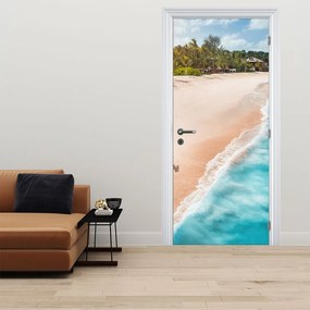 Fotótapéta ajtóra - Tengerparti futás (95x205cm)