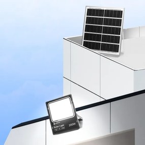 Aigostar - LED állítható fényerőjű napelemes reflektor 200W, IP66, DO