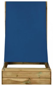 impregnált fenyőfa homokozó tetővel 80 x 60 x 97,5 cm