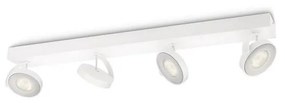 Philips Clockwork fehér négyes LED szpotlámpa, 4x4, 5W, 5317431P0