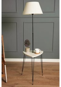 Állólámpa asztallal 1xE27/40W/230V fekete/krémes
