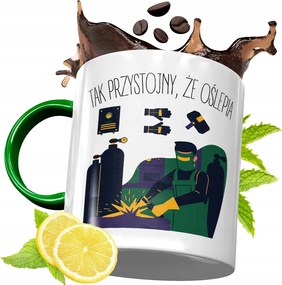 Zöld Bögre Hegesztőnek Születésnapra Ajándék fényképes nyomtatással