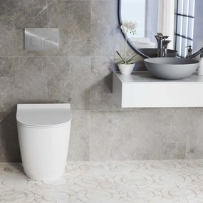 WC öblítő gomb F típusú Chrome