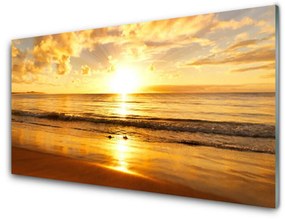 Üvegkép Sea Sun Landscape 140x70 cm