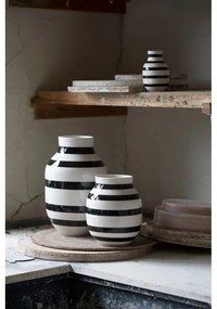 Omaggio fekete-fehér agyagkerámia váza, magasság 30,5 cm - Kähler Design