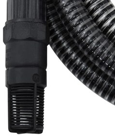 fekete PVC szívótömlő PVC csatlakozókkal 1 4 m&quot;