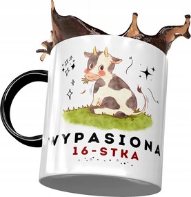 Fekete Bögre Születésnapra 16 16. 16. Ajándék Nyomtatott Fotóval