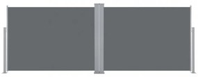 antracitszürke behúzható oldalsó napellenző 100 x 1000 cm