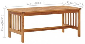 2 részes tömör akácfa kerti társalgószett