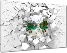 Vászonkép 90x60 Hegyi tó