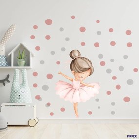 PIPPER. Textil falmatrica "Balett-táncos"