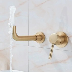 Falra szerelhető csaptelep Rea Lungo Long Gold Brush + box