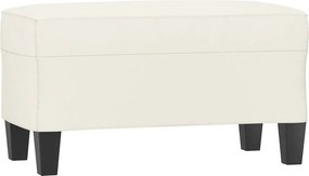 vidaXL krémszínű műbőr pad 70 x 35 x 41 cm