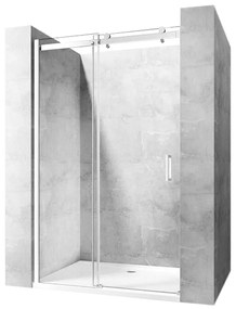Rea Nixon-2 zuhanyajtók 140 cm tolható króm fényes/átlátszó üveg REA-K5006
