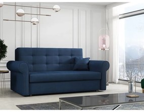 BELA SILVER 3 kinyitható kanapé tárolóhelyekkel - kék