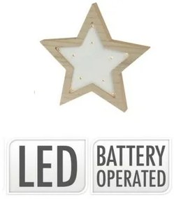 Star shape LED dekoráció 10 LED, 15 x 15 x 2,5 cm