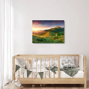 Üveg kép - Nyári táj (70x50 cm)